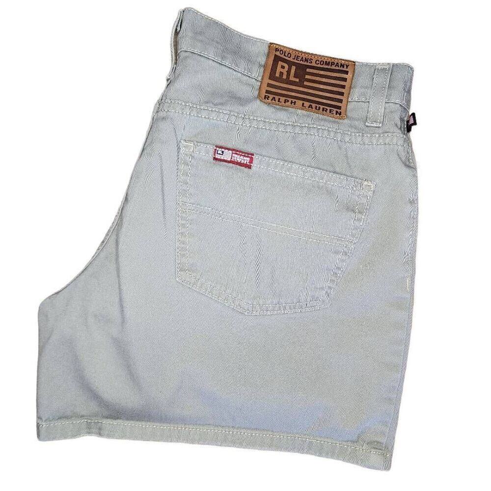 Polo Jeans Company Women Shorts, Ralph Lauren Olive-Tan 5" Chino Shorts, Sz 8